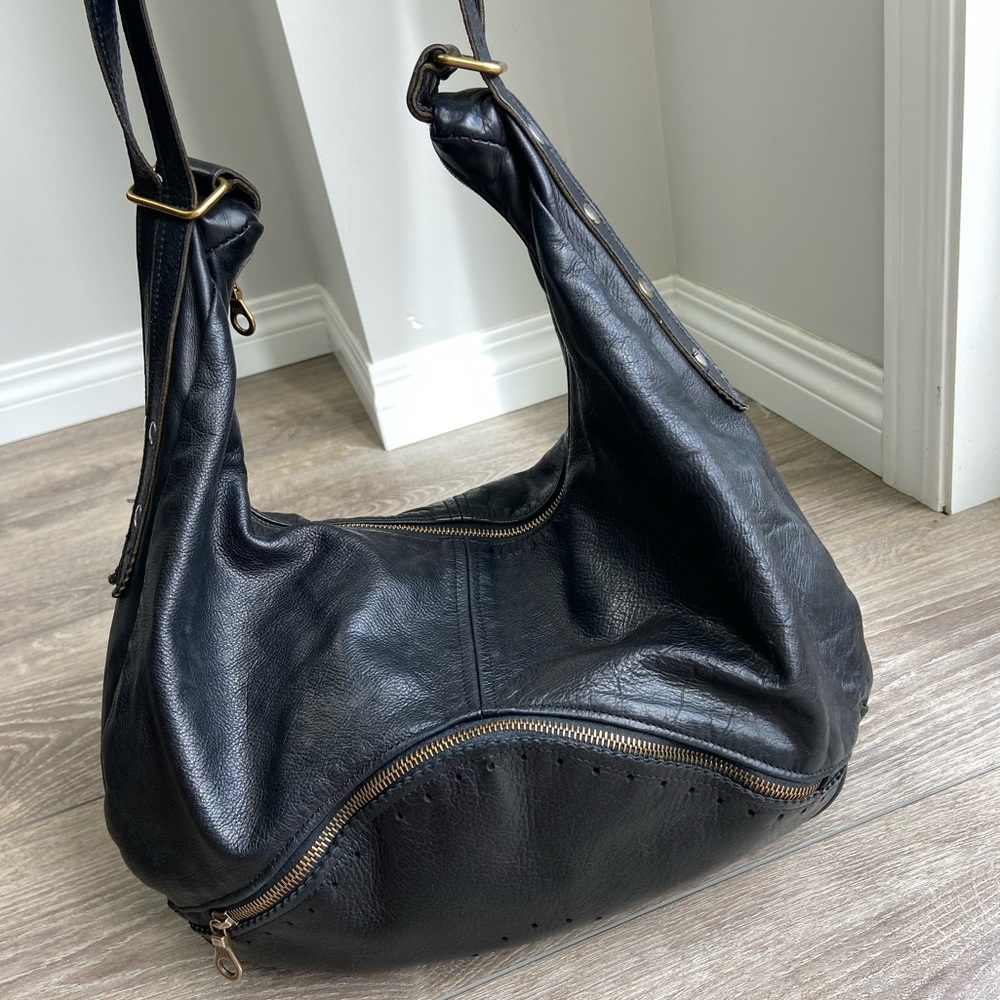 Jas M.B London Hobo Crossbody Shoulder Leather Bag